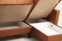 Atelier Del Sofa Polya Sofá Cama Esquinero Rojo Teja